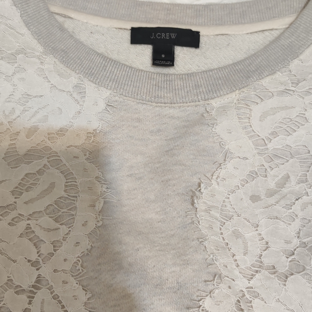 J. Crew Lace sweatshirt - Picture 4 of 6